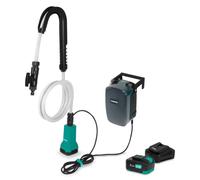VONROC Bomba para Barril de Lluvia 400W - 5200 lt/h (20V 4.0Ah cargador)