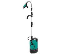 VONROC Bomba para barril de lluvia 400W - 5200 lt/h - Protección contra funcionamiento en seco - Interruptor de flotador ajustable - Acoplamiento universal para manguera - Cable de 10 metros