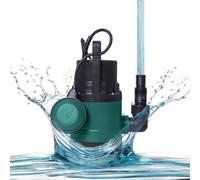 VONROC Bomba sumergible/Bomba de agua 300W - 6500l/h - Para agua limpia y ligeramente contaminada - Con interruptor de flotador