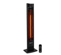 VONROC Calefactor Filicudi 2000W - Con mando a distancia, temporizador y niveles de calor ajustables - Elemento de carbono