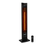 VONROC Calefactor Filicudi 2000W - Con mando a distancia, temporizador y niveles de calor ajustables - Elemento de carbono