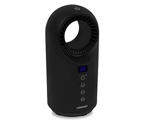 VONROC Calefactor eléctrico - ventilador - 1500W - sin aspas - cerámica - 3 posiciones de calefacción - Incluido mando a distancia - función de giro - termostato y temporizador - 15m2 - negro