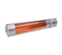 VONROC Calefactor Marsili - 2000W - 2 niveles de calor - Plata - Elemento de bajo deslumbramiento - Con mando a distancia