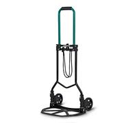 VONROC Carretilla Plegable 80 kg - Carro de Transporte con Mango Telescópico y Plataforma Antideslizante, Carretilla de Mano Ligera de Aluminio con Ruedas para Compras, Equipaje y Cajas