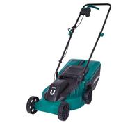 VONROC Cortacésped - 1300W - 32cm de Ancho de Corte - Caja de césped de 30L con indicador de Nivel de llenado - Altura de Corte Ajustable