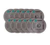 VONROC Discos de corte universales - 115mm - 12 piezas - acero y acero inoxidable