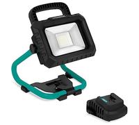 VONROC Foco de trabajo sin cable 20V - LED - 20W - 2 ajustes: 900/1800 lumen - inclinable - gran ángulo de iluminación - Incl. batería de 2.0Ah y cargador rápido