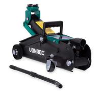 VONROC Gato de Coche - 2 toneladas - Máx. 33 cm. - Incluye Varilla de elevación Larga