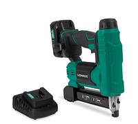 VONROC - Grapadora inalámbrica con clavadora de 20 V, batería y cargador incluidos, 2000 fijaciones, 30 golpes, función 2 en 1 clavos y grapas - LED integrado, percusión ajustable, Softgrip