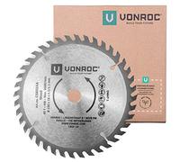 VONROC - Hoja de sierra circular (150 x 16 x 2,0/1,1 mm, 40 dientes, para madera, universal