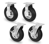 VONROC Juego de 4 ruedas neumáticas para carro TT503XX - Upgrade Premium para mayor comodidad, agarre y control - Accesorio resistente