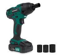 VONROC Llave de impacto sin cable 20V - 150Nm - Incl. 4 llaves de vaso | In atería de 2.0Ah y cargador