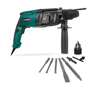 VONROC Martillo perforador - 800W - 3 Joule - SDS plus - Perforación, taladrado con percusión y cincelado - Incluye portabrocas con llave