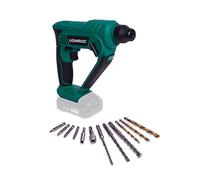 VONROC Martillo rotativo - VPower 20V - Excl. Batería y cargador - 1,3 Joule - SDS-plus - Incluye accesorios y bolsa de herramientas