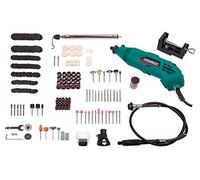 VONROC Multi-herramienta rotante de 160W, eje flexible, con un juego de 232 accesorios y una bolsa para la herramienta