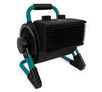 VONROC PRO Calefactor eléctrico - ventilador - aerotermo - calefactor de garaje y taller - 1350W/2000W - cerámica - 2 posiciones de calefacción y ventilador - termostato - 90º inclinable - 20m2