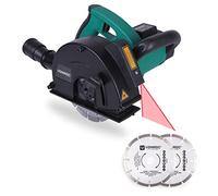 VONROC Rozadora de Pared 1700W con Láser - Incluye 4 Discos Diamantados