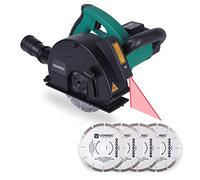 VONROC Rozadora de Pared 1700W con Láser - Incluye 6 Discos Diamantados