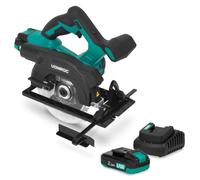 Sierra circular sin cable 20V 150 mm | con 2 baterías de 2,0 Ah y cargador rápido