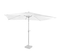 VONROC Sombrilla Premium Rapallo 200x300cm - Protección UV 50+ - Blanca