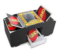 vonsera Barajador de Cartas Eléctrico, Repartidor de Cartas Automático para 1-2 Barajas, Mezclador de Cartas Automático para Reuniones Familiares, Card Shuffler para UNO, Póker y Blackjack