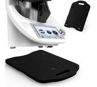 Vonsera Tabla Deslizante para Thermomix TM6 y TM5, Upgraded Thermomix TM6 Tabla Deslizante de Madera, Base para Bimby con 4 Pcs Ruedas Universales, Negro, Arco