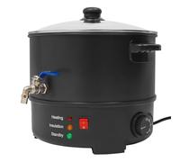 VonVVer Calentador de cera de 8 l, 1000 W, calentador de cera eléctrico, 50-100 °C, temperatura ajustable, 5 minutos, tiempo de precalentamiento, calentador de cera doble, depilación, 34 x 32 cm