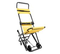 VonVVer Elevador manual con capacidad de carga de 159 kg | Silla de evacuación plegable de aleación de aluminio | Diseño de 4 ruedas con cinturones de seguridad y reposacabezas ajustable | Para silla