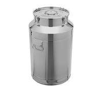 VonVVer Jarra de leche de acero inoxidable 76L con tapa, recipiente hermético para leche con anillo de sellado de silicona, cubo grande de acero inoxidable, jarra de leche para cocina, gastronomía y