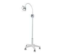 VonVVer Lámpara de examen médico LED 12 W regulable 5000 - 6000 K con 5 ruedas y frenos silenciosos - 7500 lux de intensidad de iluminación, lámpara de examen para clínica dental, quirófano y