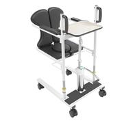 VonVVer Silla elevadora hidráulica para pacientes, capacidad de carga de 150 kg, altura ajustable, elevación de 20 cm, silla de inodoro con 4 ruedas con frenos, silla de cuidado para personas mayores