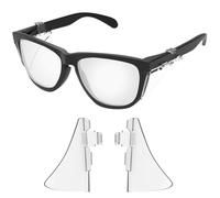 Vonxyz Protectores laterales para Oakley Frogskins OO9013 | Frogskins Lite OO9374 - Gafas de sol, resistentes a los impactos, Transparente
