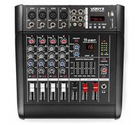 Vonyx AM5A Mezclador amplificado 5 canales con Bluetooth y DSP | Mezcla y amplificación en un solo equipo, DSP integrado, múltiples entradas y sonido para instalaciones y directo.
