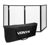 Vonyx DB2 - Cabina de DJ color blanco de calidad para uso profesional | Cabina de DJ de calidad, fácil instalación, materiales de calidad, montaje sencillo, para eventos y fiestas