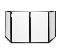 Vonyx DB2 - Panel Frontal para DJ en Lycra Blanca, Pantalla para DJ Plegable y fácil de Instalar, Oculta el Equipo de DJ, biombo para espectáculos de Luces. 120 x 70 (4 Paneles)