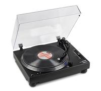 Vonyx DT3000 - Tocadiscos con USB acabado negro grabación MP3 analógico | USB incorporado, grabación a MP3 y cápsula Audio Technica, correa de transmisión, perfecto para salones y espacios retro