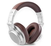 Vonyx HDX120WSN Auriculares DJ Bluetooth con batería 75 h Aluminio | Gran autonomía, diseño plegable, conexión inalámbrica o por cable, perfecto para estudio y cabina