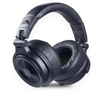 Vonyx HDX200BL Auriculares DJ 50 mm con Bolsa, Color Azul Oscuro | Diseño plegable, almohadillas acolchadas, cable desmontable, compatible con mezcladores y estudio