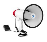 Vonyx MEG045 Megáfono Bluetooth de 45W, megáfono portátil con 1000m de Alcance, micrófono CB, Incluye función de grabación Digital, entradas USB/MicroSD/AUX, Sirena y batería Recargable