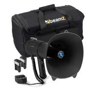 Vonyx MEG090 - Pack de megáfono portátil de 90W con 2 baterías Recargables, Bolsa de Transporte, USB, Bluetooth, grabación, Sirena, megáfono con micrófono para Eventos, Fiestas y emergencias.