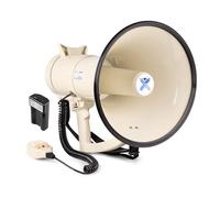 Vonyx MEG120 Megáfono Portátil Potente 120W con USB, Bluetooth, SD y AUX, Batería Recargable incluida, Micrófono con Cable, Alcance 1600m, Ligero 2,1kg, Megáfono Fiesta, Pequeño, Sirena y Grabación.