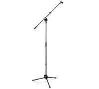 Vonyx MS20 Pie de micrófono con pinza | Brazo telescópico, altura regulable, estructura metálica, patas plegables, adaptadores 3/8" y 5/8"