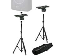 Vonyx Pack soportes para altavoz con plataformas | Kit, montaje estable, instalación rápida, para sonido profesional