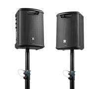 Vonyx Pro X1A + LS01K - Pack de 2 Altavoces Activos con Soportes 500W DJ