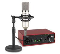 Vonyx Producer Recording Set - Interfaz de Audio PDX11, Micrófono Condensador CM400, Soporte de Brazo, Antipop y Cable XLR - Estudio en Casa para Grabación de Voz, Podcast o Instrumento