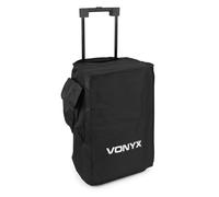 Vonyx SC15B Speaker Cover Basic para altavoces de 15" con apertura para mango de carro - adecuado para VONYX VSA y AP Series - Negro