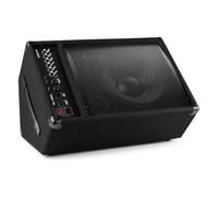Vonyx SL12MA - Monitor de escenario activo con Bluetooth y EQ, color negro | Monitor de escenario activo con Bluetooth, 600W, woofer de 12 pulgadas, EQ integrado y vaso tophat de 35mm, en color negro