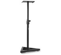 Vonyx SMS15 Soporte ajustable para monitor de estudio | Altura regulable, aislamiento de vibraciones, estructura de acero, para producción musical