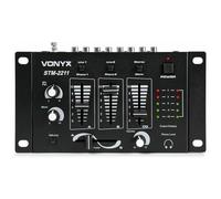 Vonyx STM-2211B Mezclador DJ de 4 canales, color negro