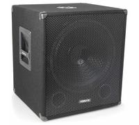 Vonyx SWA15 Subwoofer Activo PA 15 Pulgadas 600W | Amplificador integrado, filtro ajustable, control de fase, conexión Line In/Thru para ampliar el sistema